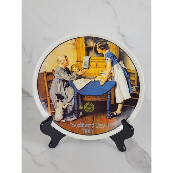 Wall Decor Plate Add Two Cups And A Measure Of Love 8 1/2" Year 1983 Mother Day - Picture 2 of 15